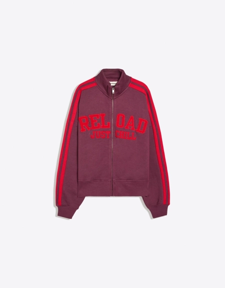 Bershka Толстовка из футера на молнии с нашивкой