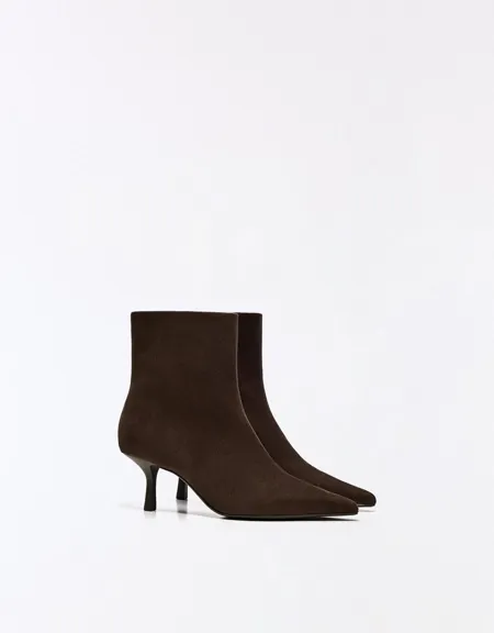 Kitten heel ankle boots- Заказать в России