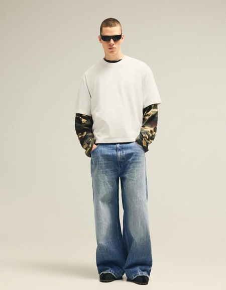 Bershka Джинсы в стиле скейтер