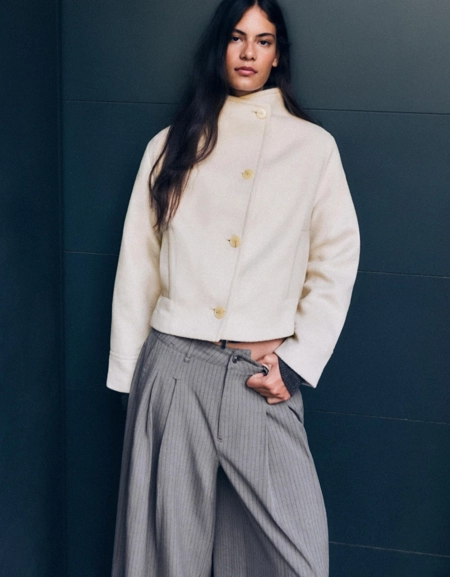 Bershka Укороченный двубортный бушлат