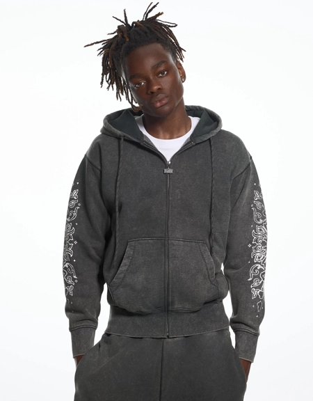 Худи с эффектом потертости Aries X Bershka
