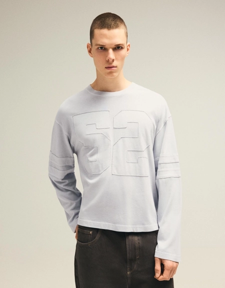 Bershka Лонгслив с принтом