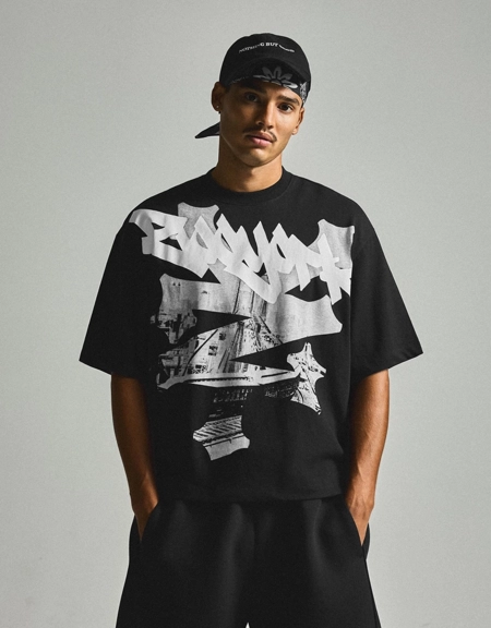 Bershka Футболка свободного кроя с короткими рукавами ZOO YORK X BERSHKA купить с доставкой.