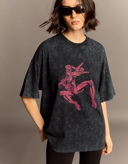Spider-Man oversize short sleeve T-shirt- Заказать в России