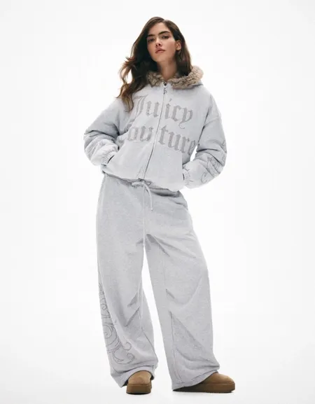 Брюки из мягкой ткани Juicy Couture X Bershka- Заказать в России