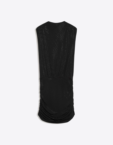 Bershka Мини-платье со сборками и блестящая отделка