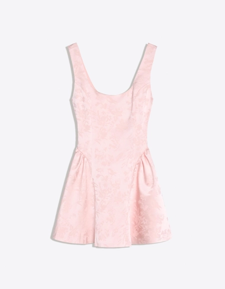 Bershka Платье мини на бретелях, жаккард, атлас купить с доставкой.