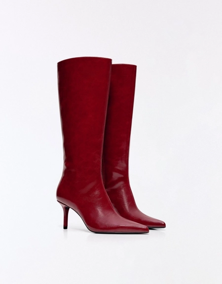 Bershka FITTED SHAFT HEELED BOOTS
