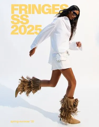 KITTEN HEEL BOOTS WITH FRINGING