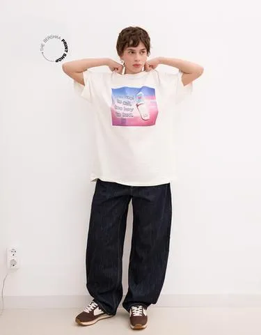 Футболка оверсайз BERSHKA WEARABLE ART
