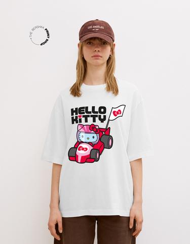 Футболка с короткими рукавами и принтом Hello Kitty
