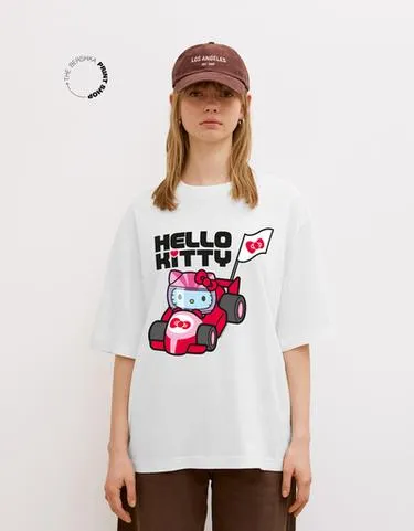 Футболка с короткими рукавами и принтом HELLO KITTY