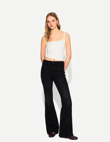 Топ на тонких бретельках BERSHKA
