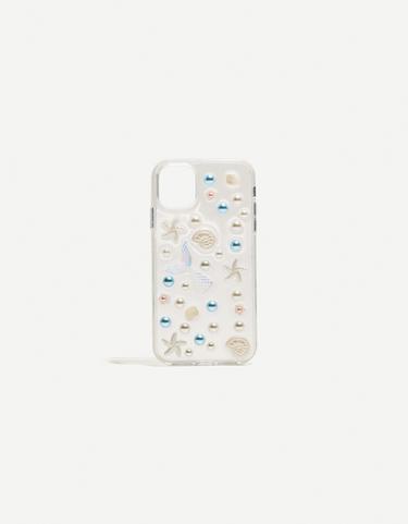Чехол для iPhone с деталями в виде ракушек