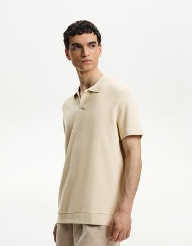 Bershka Поло из рельефной ткани