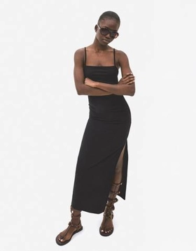 Bershka Платье миди на бретелях купить с доставкой.