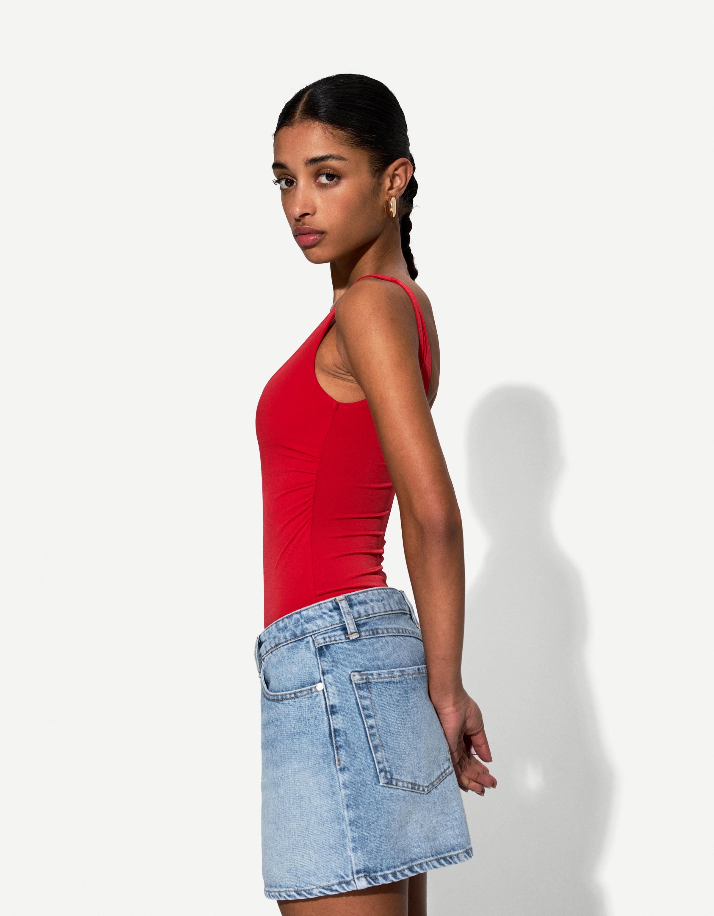 Bershka Джинсовая мини-юбка