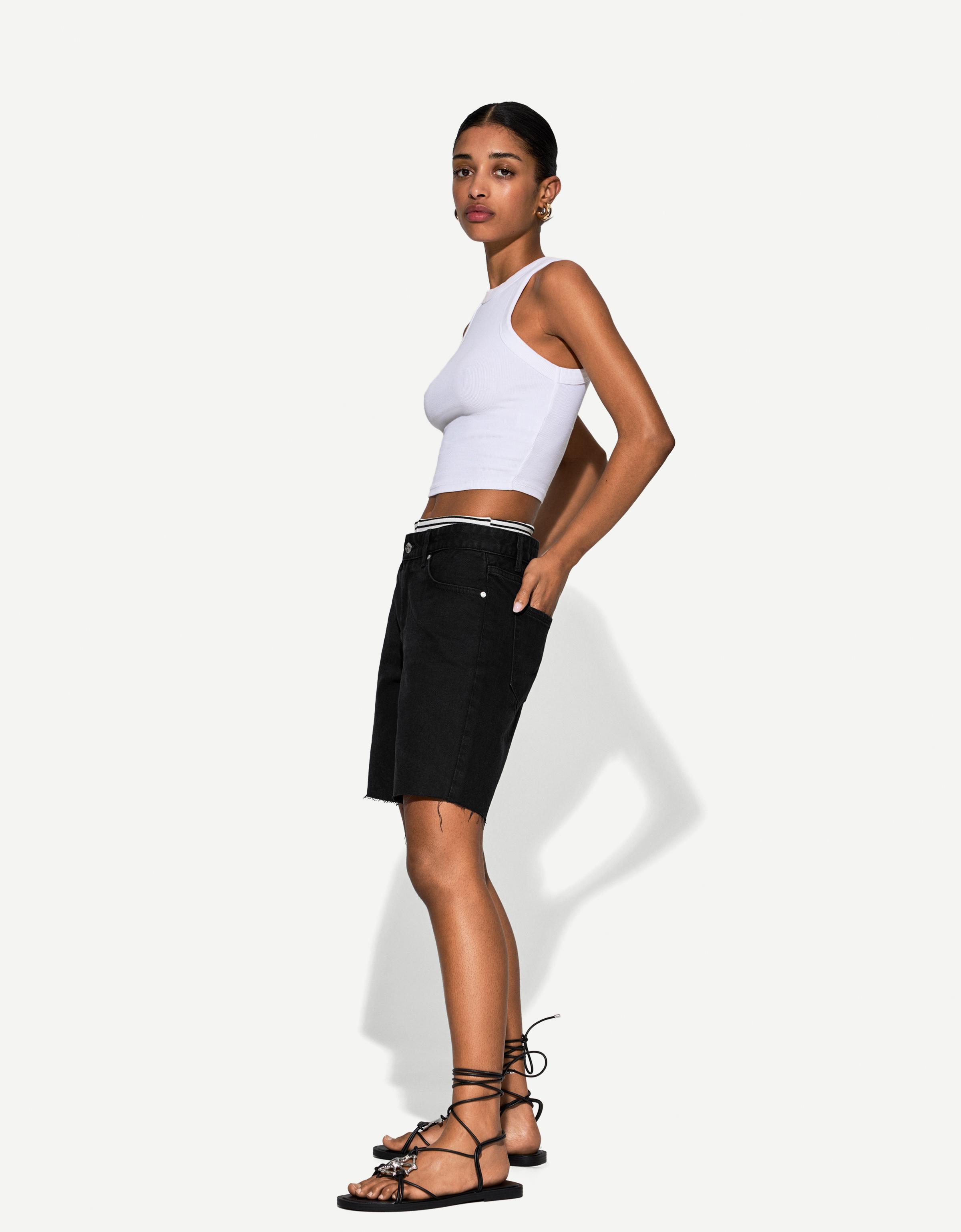 Bershka Джинсовые шорты