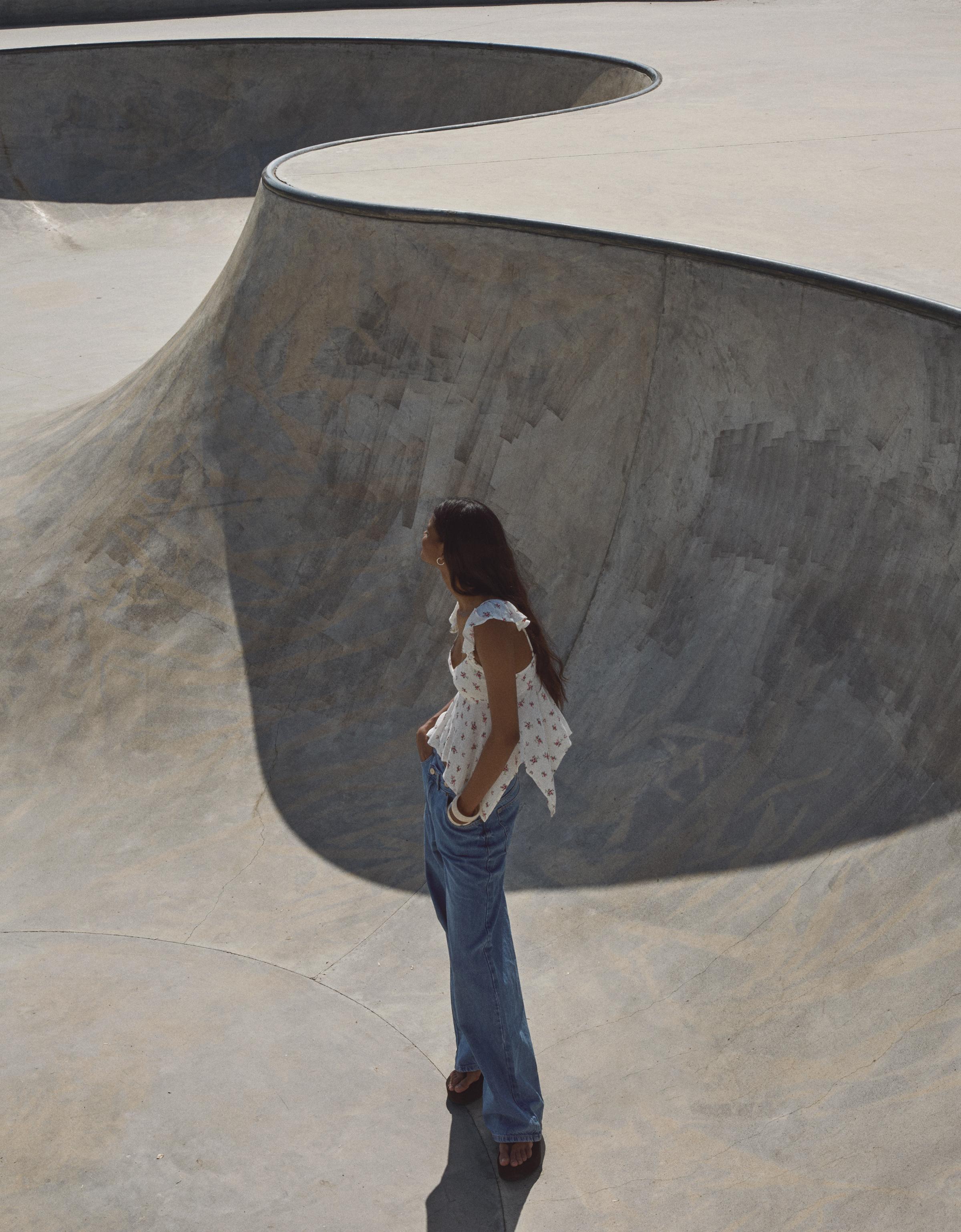 Bershka Блуза из рельефной ткани с принтом купить с доставкой.