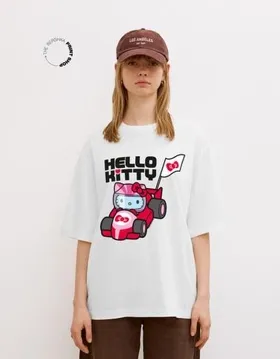 Футболка с короткими рукавами и принтом HELLO KITTY