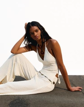 Bershka Топ в стиле рустик с асимметричными бретелями