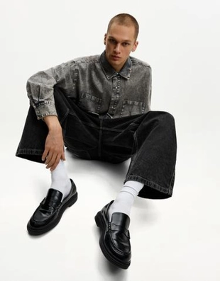 Bershka Лоферы на тонкой подошве