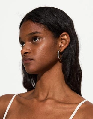 Bershka Набор из девяти пар серег-колец