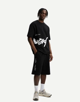 Bershka Шорты из мягкой ткани с принтом