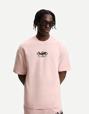 Bershka Футболка из мягкой ткани с короткими рукавами и принтом купить с доставкой.