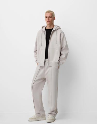 Bershka Комплект из толстовки и брюк с широкими штанинами купить с доставкой.