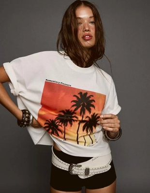 Bershka Футболка с принтом купить с доставкой.