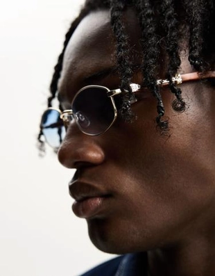 Bershka Солнцезащитные очки в металлической оправе