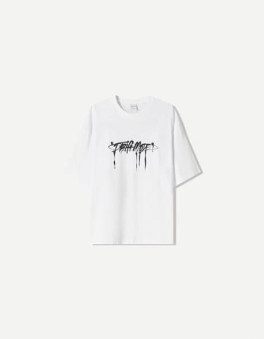 Bershka Футболка с принтом купить с доставкой.