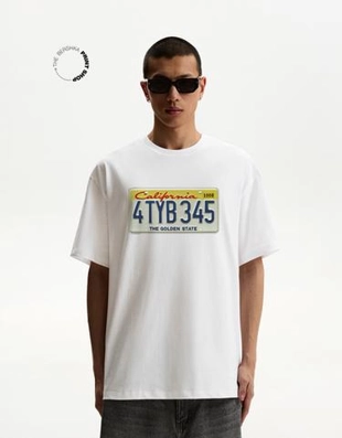 Bershka Футболка с принтом купить с доставкой.