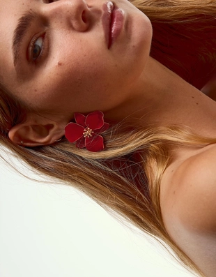 Серьги «цветок»- Заказать в России