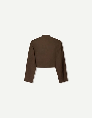 Двубортный блейзер геометрического кроя- Заказать в России