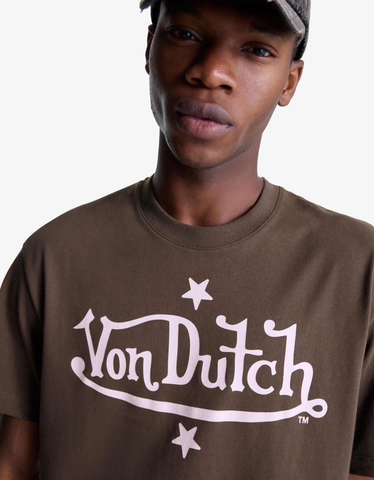 Футболка с короткими рукавами и принтом Von Dutch