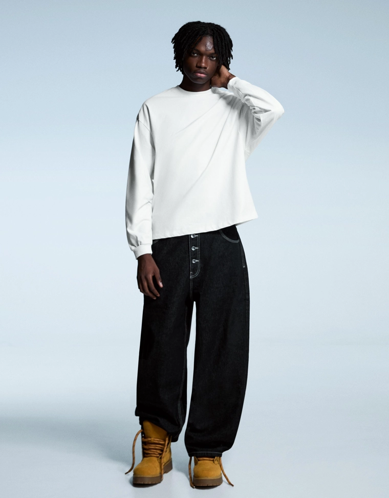 Лонгслив свободного кроя