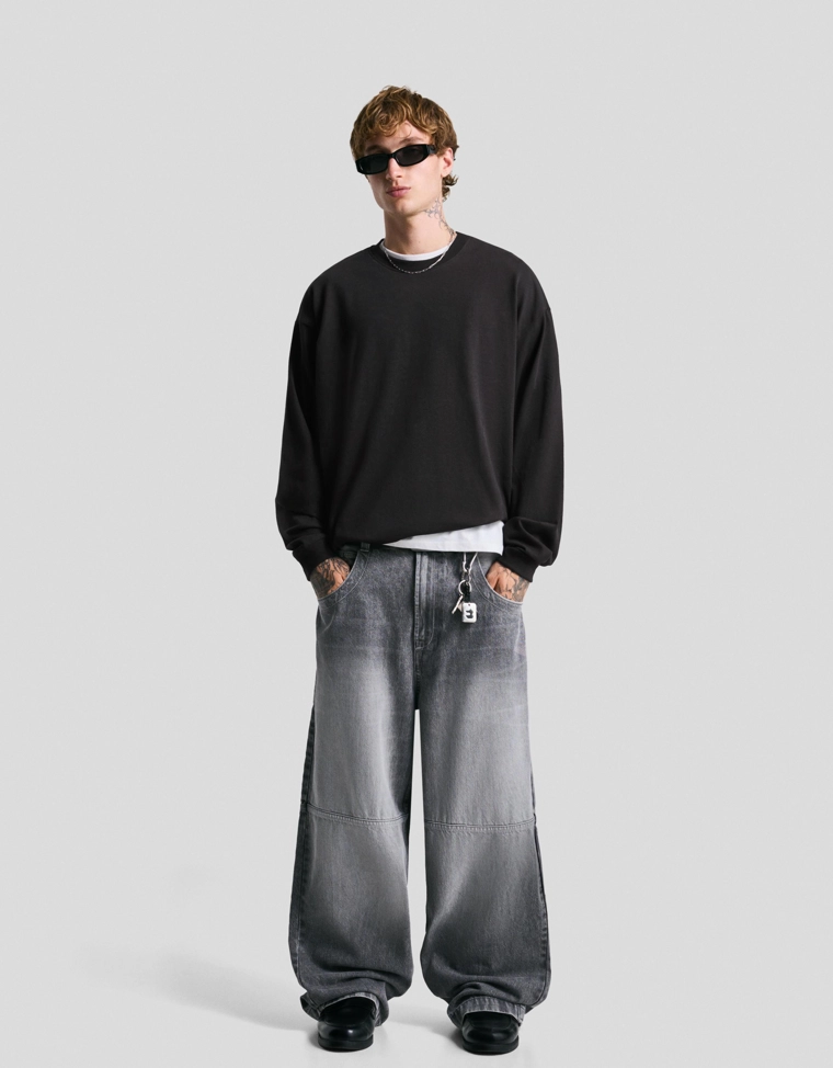 Лонгслив свободного кроя