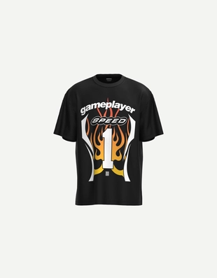 Футболка в спортивном стиле с короткими рукавами и цифровым фильтром- Заказать в России