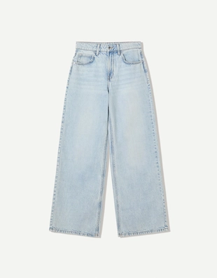 Джинсы с широкими штанинами- Заказать в России