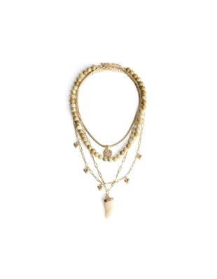 Набор из четырех ожерелий с подвесками- Заказать в России