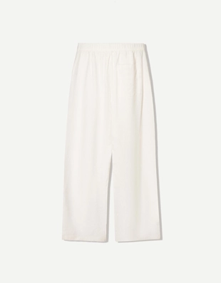 Джоггеры из смесового льна с широкими штанинами- Заказать в России