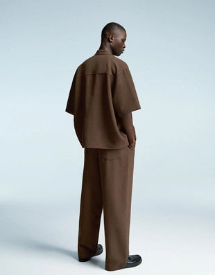 Купить Bershka Рубашка классического кроя с короткими рукавами