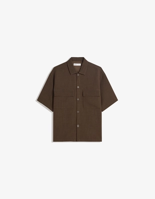 Рубашка классического кроя с короткими рукавами- Заказать в России