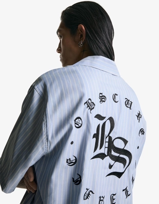 Рубашка с короткими рукавами и вышивкой- Заказать в России