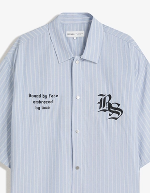 Рубашка с короткими рукавами и вышивкой- Заказать в России