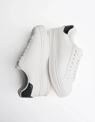 WHITE|2407/664 - Bershka Базовые кроссовки