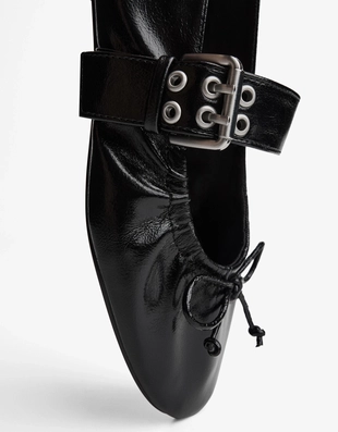 Балетки с пряжкой- Заказать в России