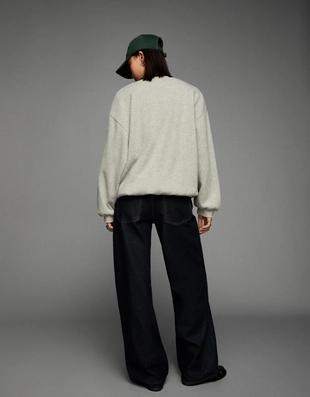 Толстовка оверсайз с карманами- Заказать в России